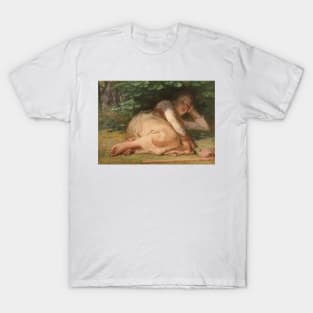 Shepherdess Sleeping in the Shade of an Oak Bush by Jean-Francois Millet T-Shirt